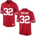 NCAA Ohio State Buckeyes Men's #32 Tuf Borland Red Nike Football College Jersey KQO8645QZ